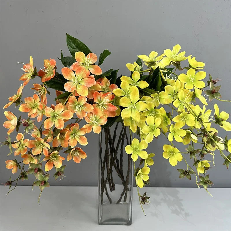 Artificial silk jasmine branch for festive decoration - view 4