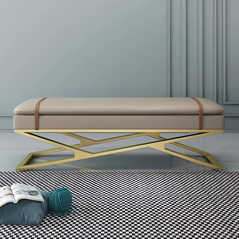 Nordic bench design for elegant decoration and storage - view 2