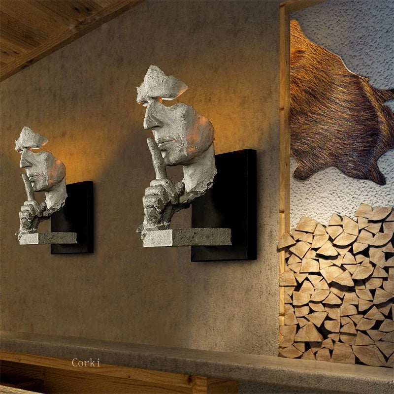 Retro creative wall sconce for bright interior decoration