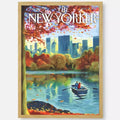 New yorker poster waterproof sticker aesthetic decoration for interior - 15x20cm No Frame