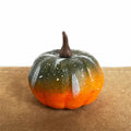 Small decorative pumpkin for halloween and handicraft parties - Green Orange