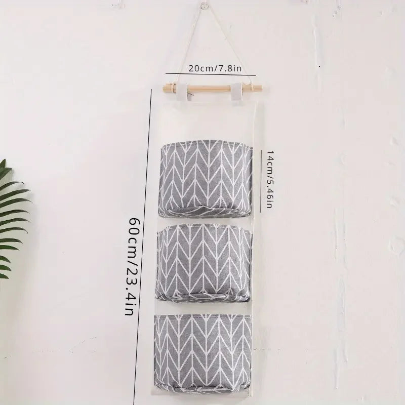 Three-level pendant light bag in wet resistant cotton linseed blend - B