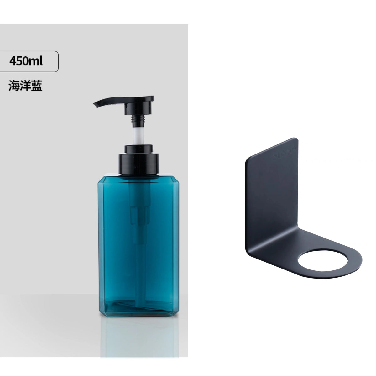 Liquid wall soap dispenser for disinfectant and shower gel - Bleu450