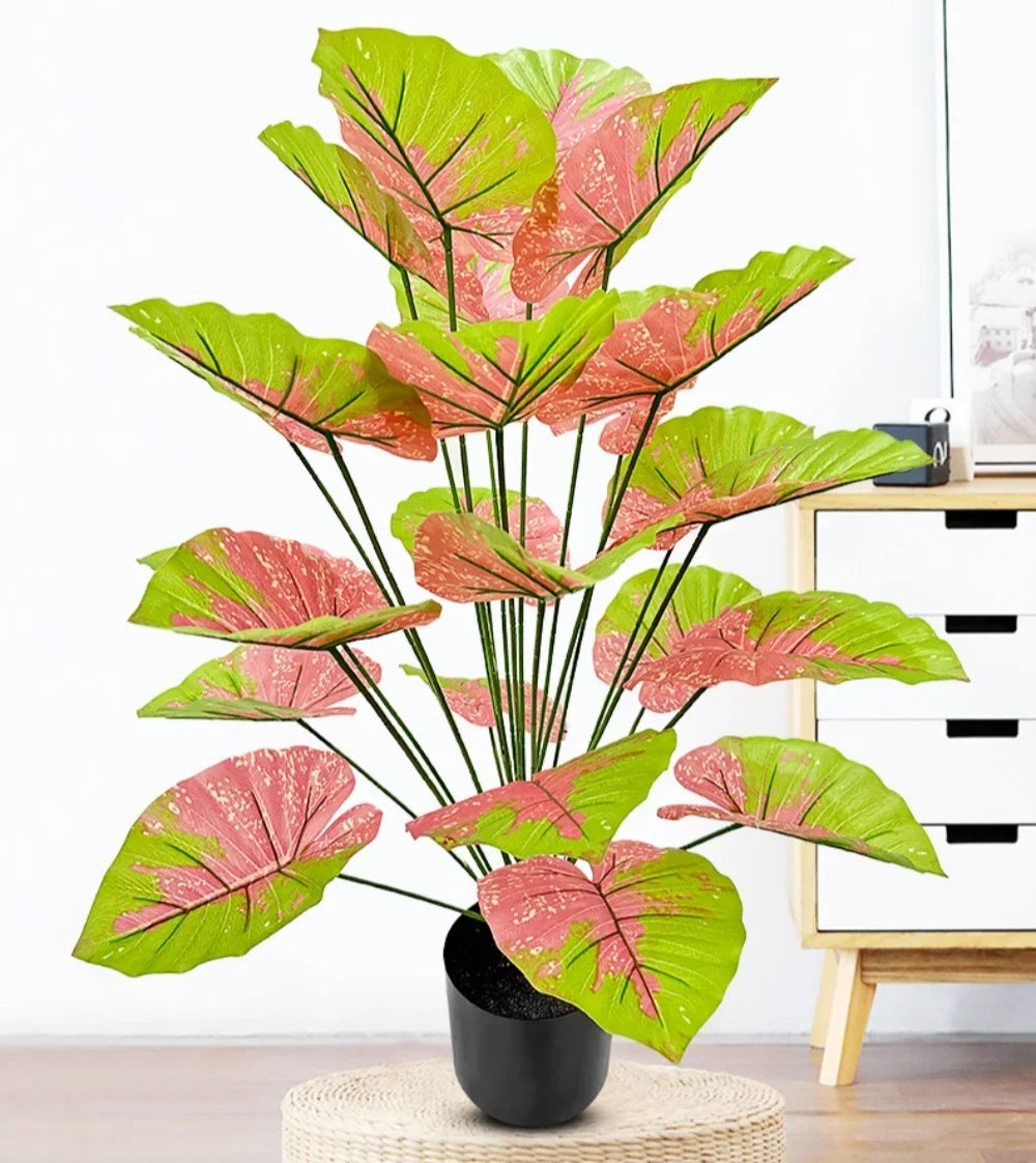 Large artificial decorative plant for indoor and outdoor