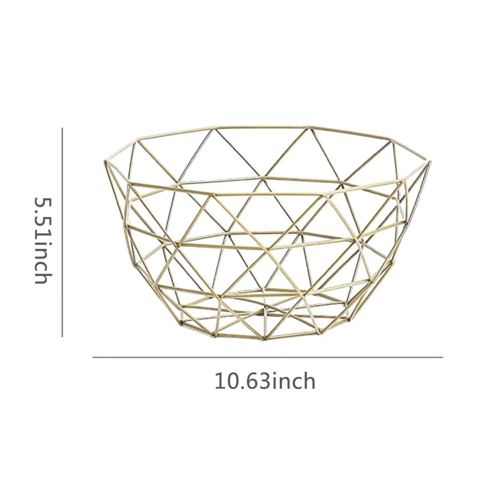 Metal basket for fruit vegetable bread and snacks - D2