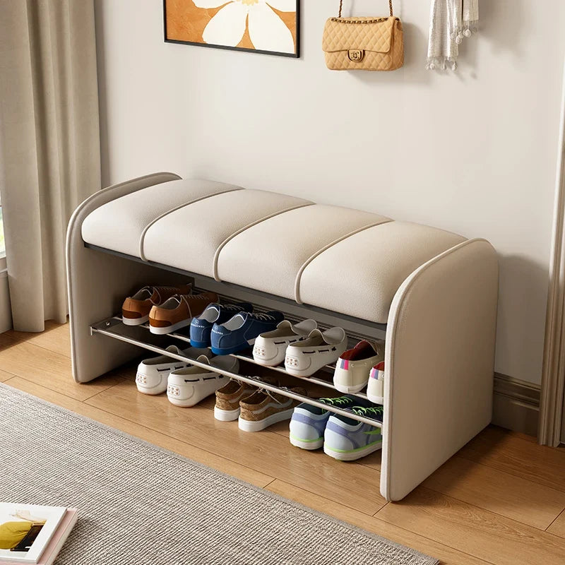 Changing stool and multipurpose storage cabinet - Off-White-80CM