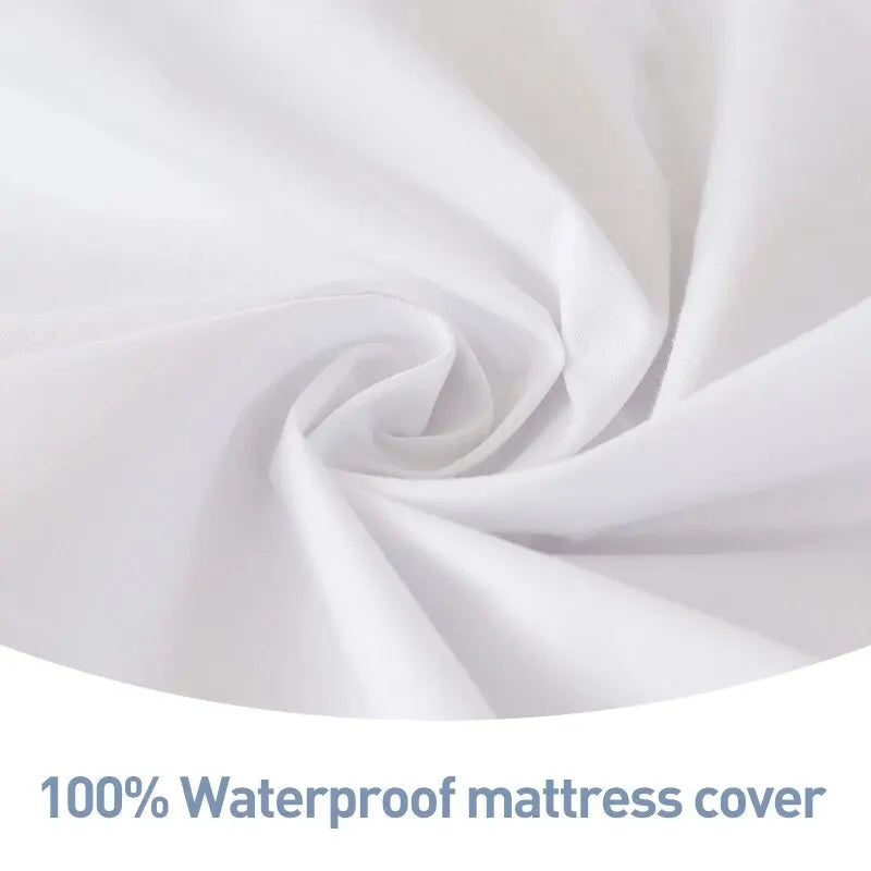 Waterproof Mattress Protector, Breathable Noiseless Mattress Topper, Bed Smooth Jersey Mattress Cover Fully Fitted Sheet - view 5
