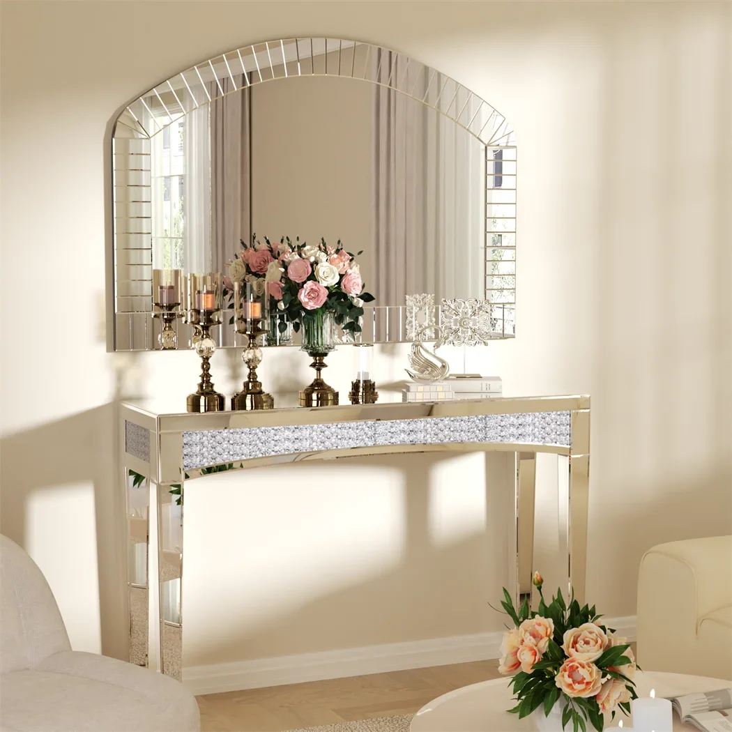 Large decorative wall mirror in Venetian bevelled glass - view 4