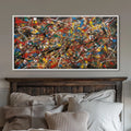 Abstract painting modern jackson style pollock for interior decoration