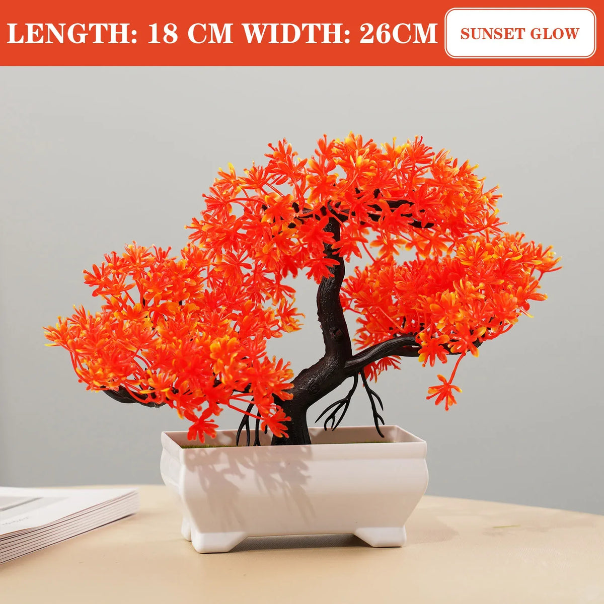 Artificial plants bonsai small tree interior and exterior decoration - PJ28-04 / With Pot