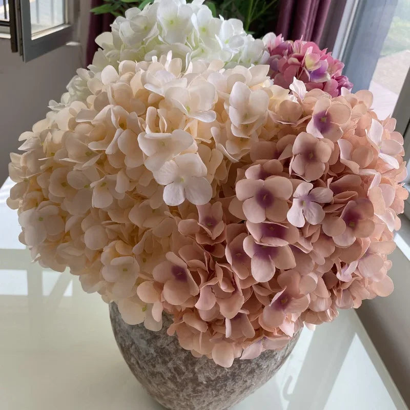 Silk hortensia bouquet for elegant interior decoration - view 3