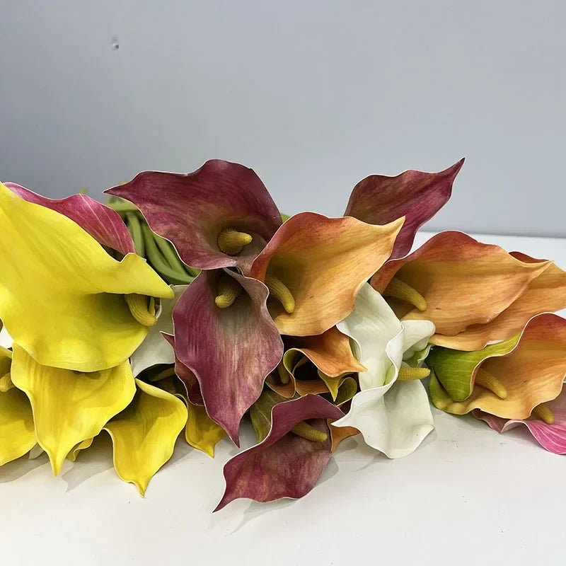 Set of 4 artificial calla lys for wedding decoration - view 6