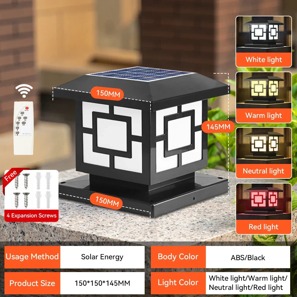 Vintage LED solar lamps for garden and courtyard - 15 cm Type B / 1 piece