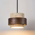 Modern wooden and marble chandelier for elegant decoration
