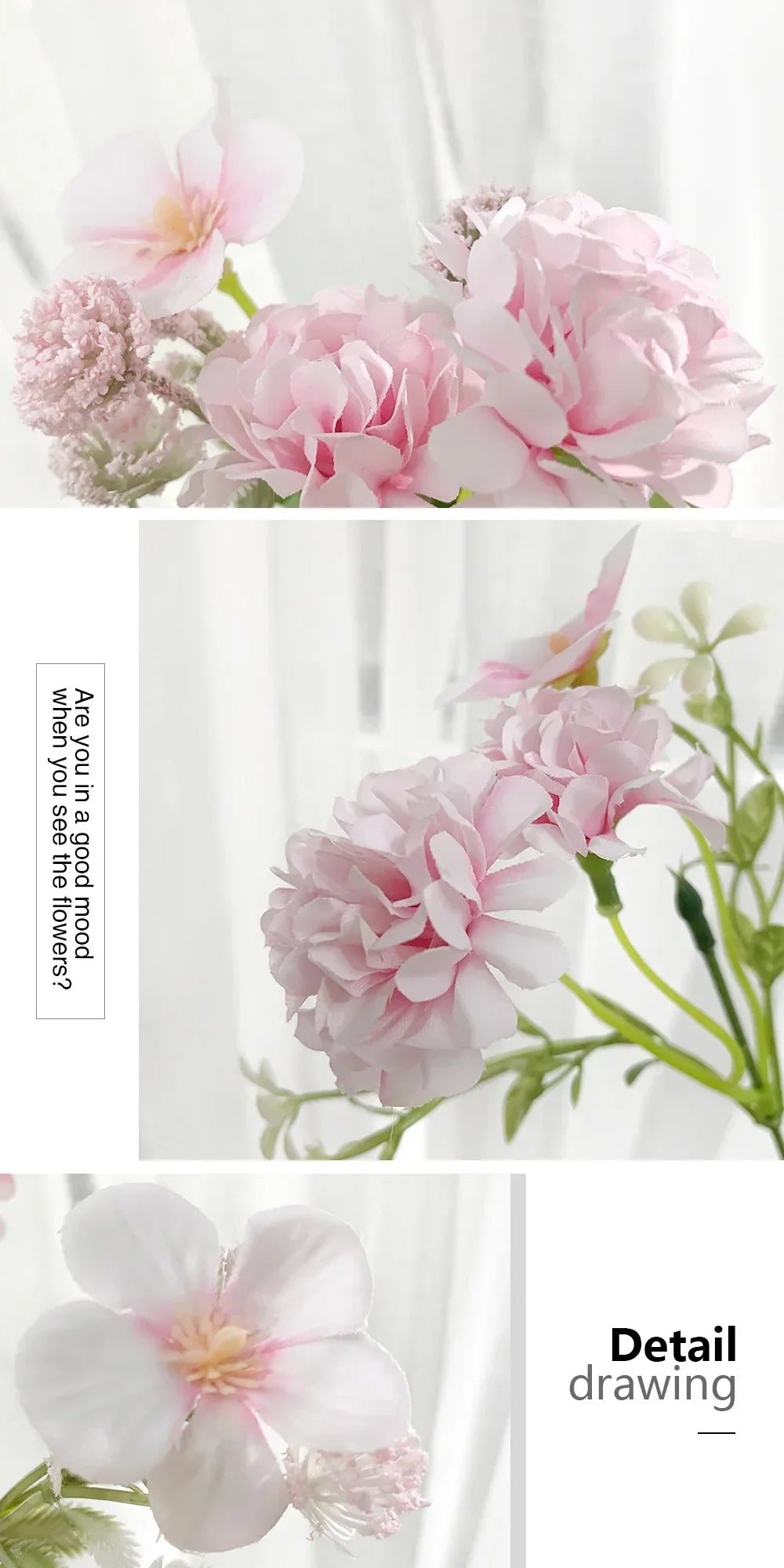 Artificial silk flowers for wedding and garden decoration - view 3