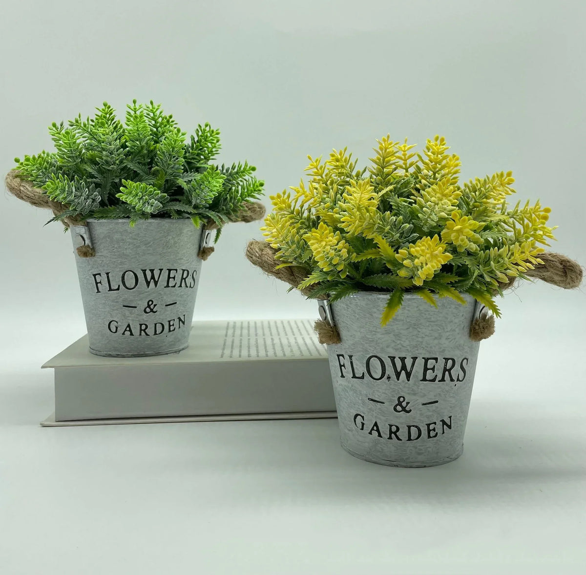 Artificial plant eucalyptus lavender pot for interior decoration - view 3
