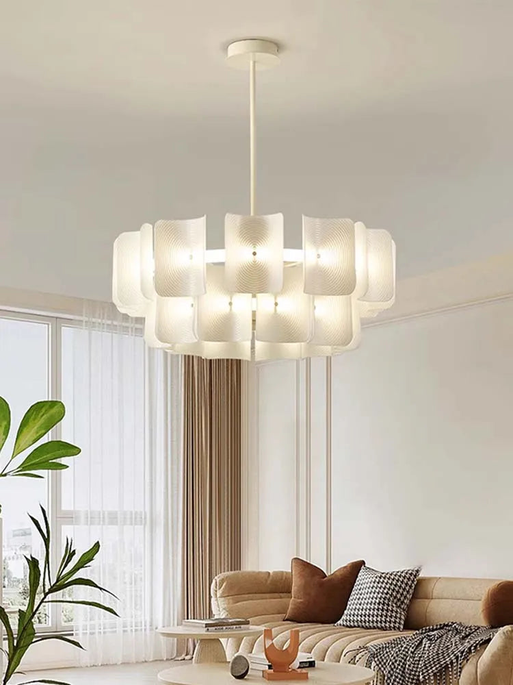 Newly designed LED chandelier, fingerprint chandelier, luxurious living room, bedroom, villa, hotel lobby, bright acrylic chande - view 5