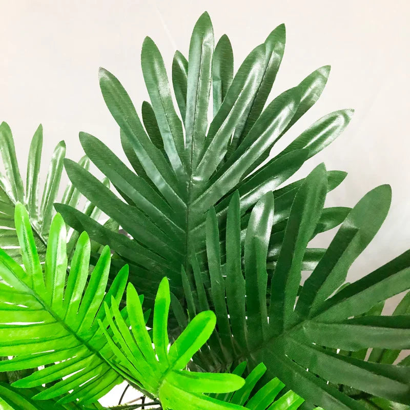 Artificial plants tropical palm leaves interior decoration - view 4