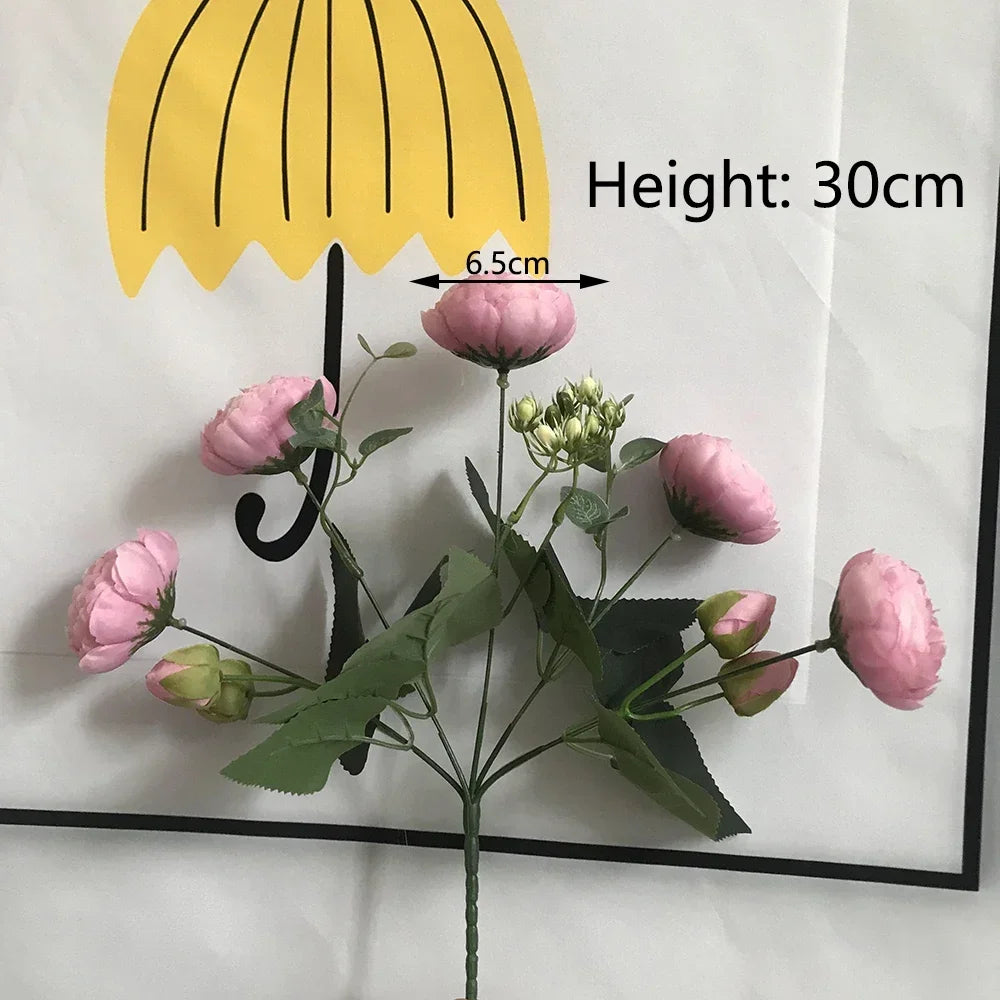 Bouquet of artificial peonies for wedding decoration and home - view 5