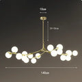 Modern pendant light interior lighting minimalist design dimmable decorative - Gold 18 Heads / Warm White