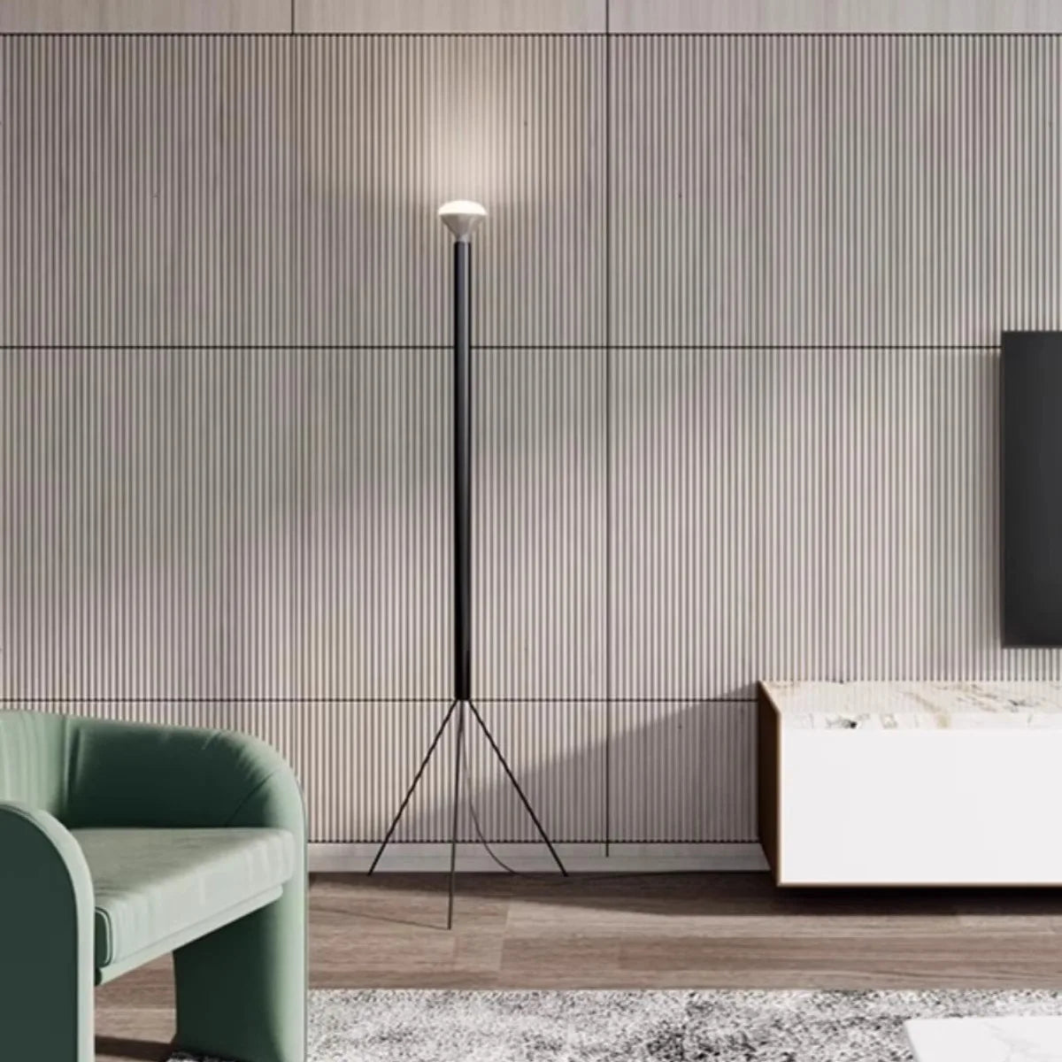 Italian artistic design floor lamp for elegant interior - view 2
