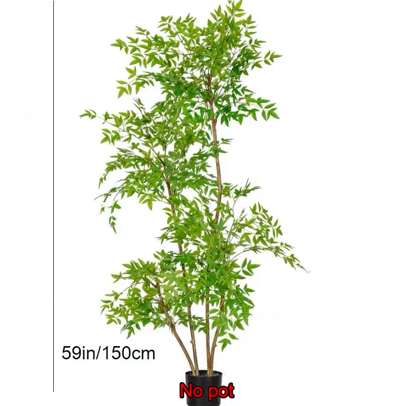 Artificial bamboo tree realistic touch for interior decoration - 59 inches B / No Pot