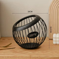 Elegant metal fruit basket for storage and decoration - Bb black