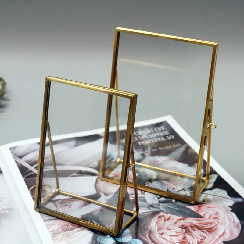 Transparent glass frame antique style for interior decoration
