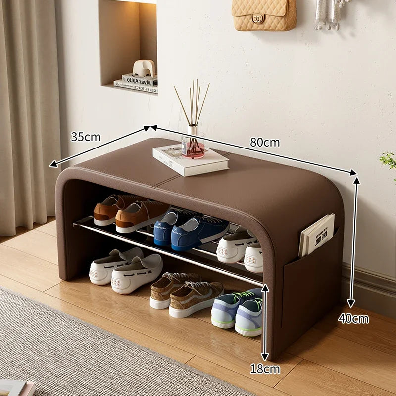 Versatile bench for storage and decorative seat - C1-80cm