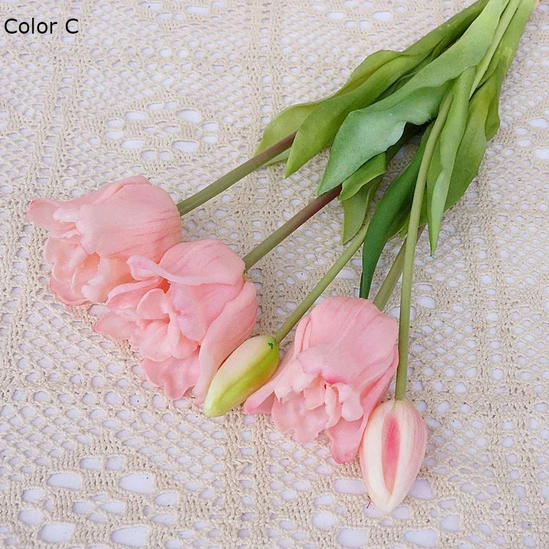 Large baroque silicone tulips luxury decoration for events - view 3
