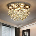 Led chandelier with crystal balls for modern interior