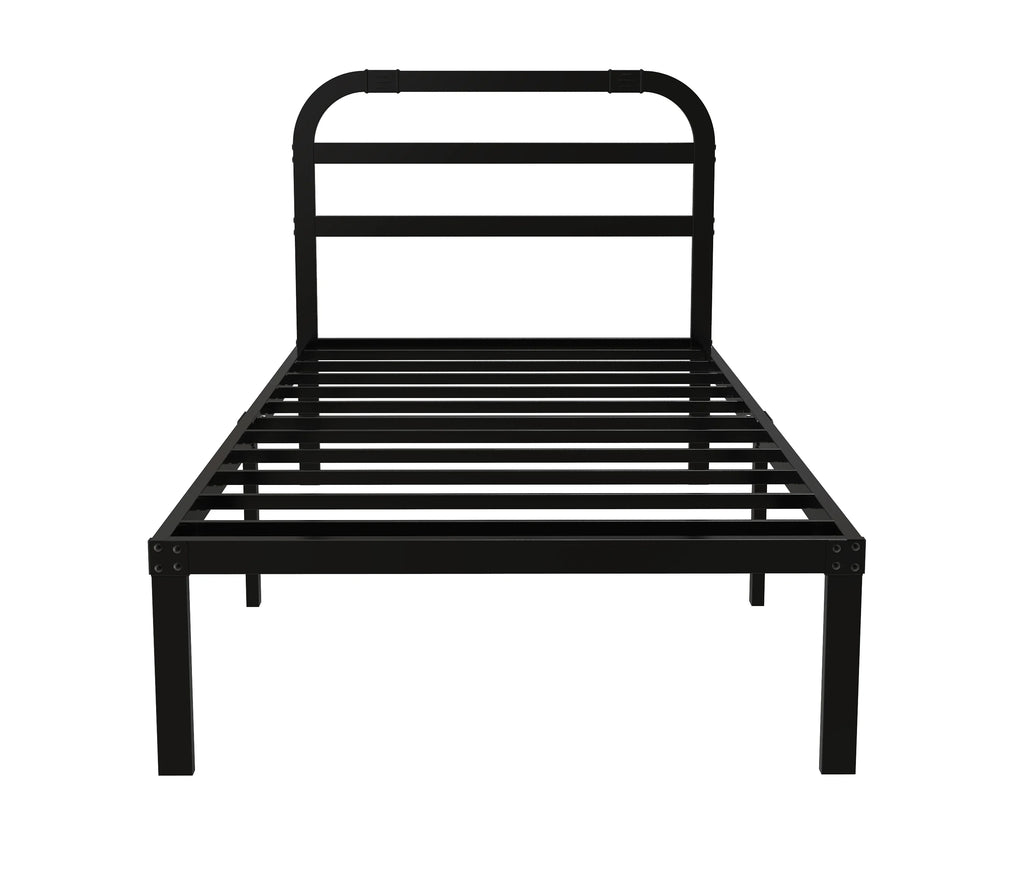 DDPNKL Heavy Duty Metal Bed Frame with Headboard, 3500 lbs Max Weight Capacity Metal Platform, Easy Assembly Mattress Foundation - view 5