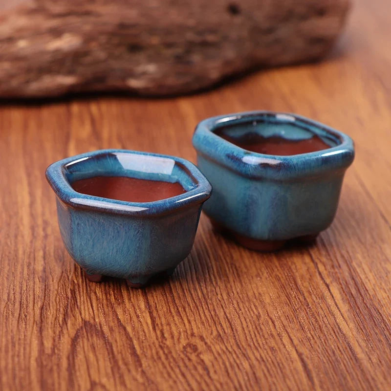 Ceramic bonsai mini pots for handcrafted plants - view 3