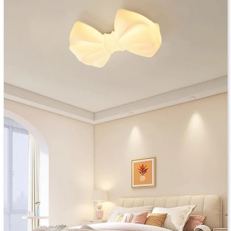 Modern LED warm romantic cream ceiling lamp Pendant lamp suitable for children bedroom dining room, study decorative chandelier - view 3