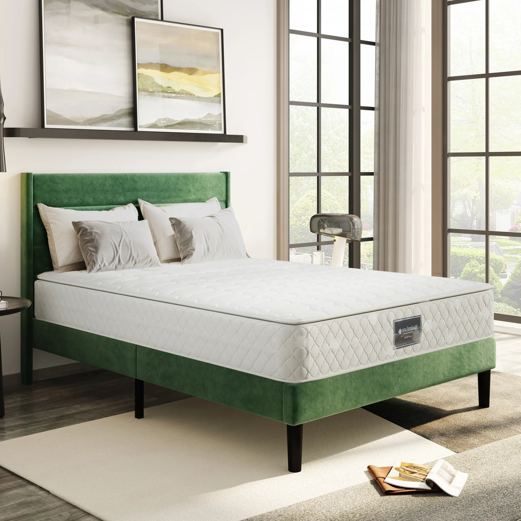Spring mattress, 7 zones cold foam mattress, pocket spring, quilted microfiber cover topping, hardness H3, 25cm height - view 5