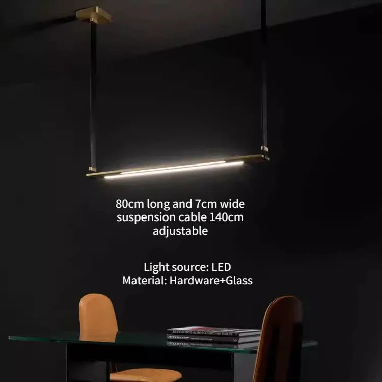 Minimalist industrial style chandelier for modern decoration - B / Warm White