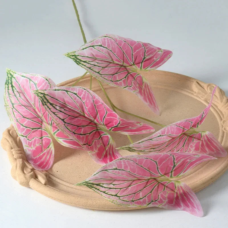 Artificial green plants for interior and exterior decoration - Pink Green Stripe