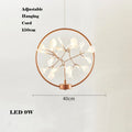 Creative LED chandelier in stainless steel and acrylic for interior decoration - Dia40cm E / Rose Gold / Dimmable