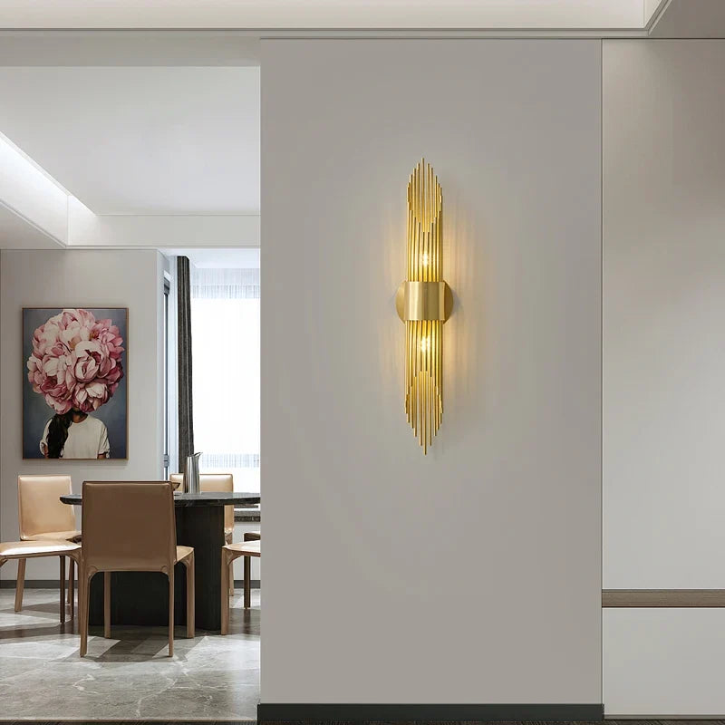 Copper retro wall sconce for elegant interior decoration - view 3