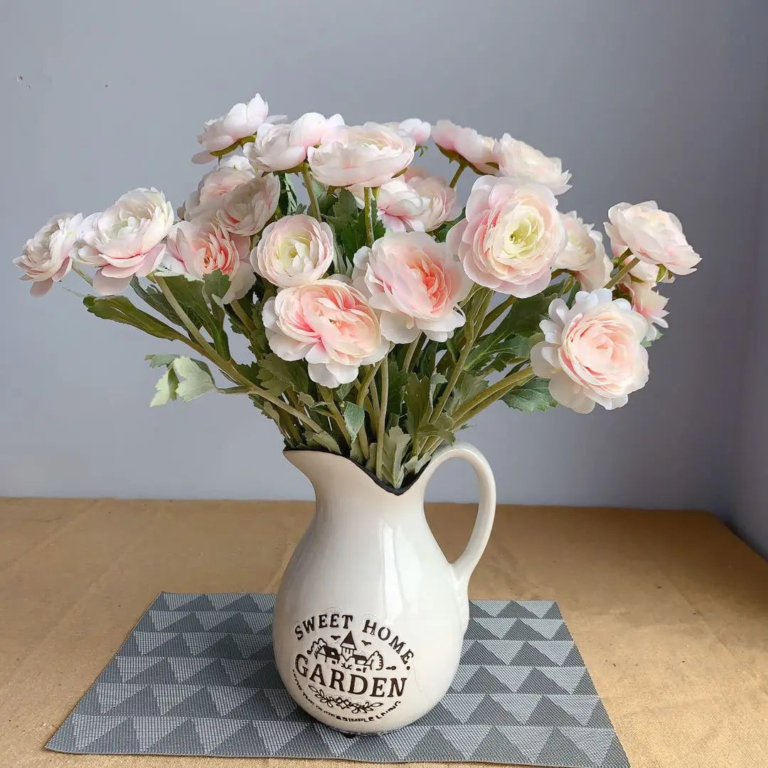 Artificial silk flower bouquet for decoration and accessories photo - view 3