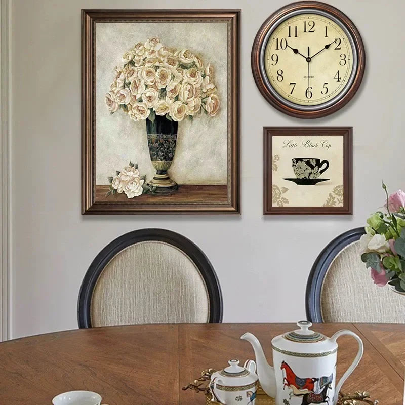 Silent Nordic retro wall clock for elegant interior - view 3