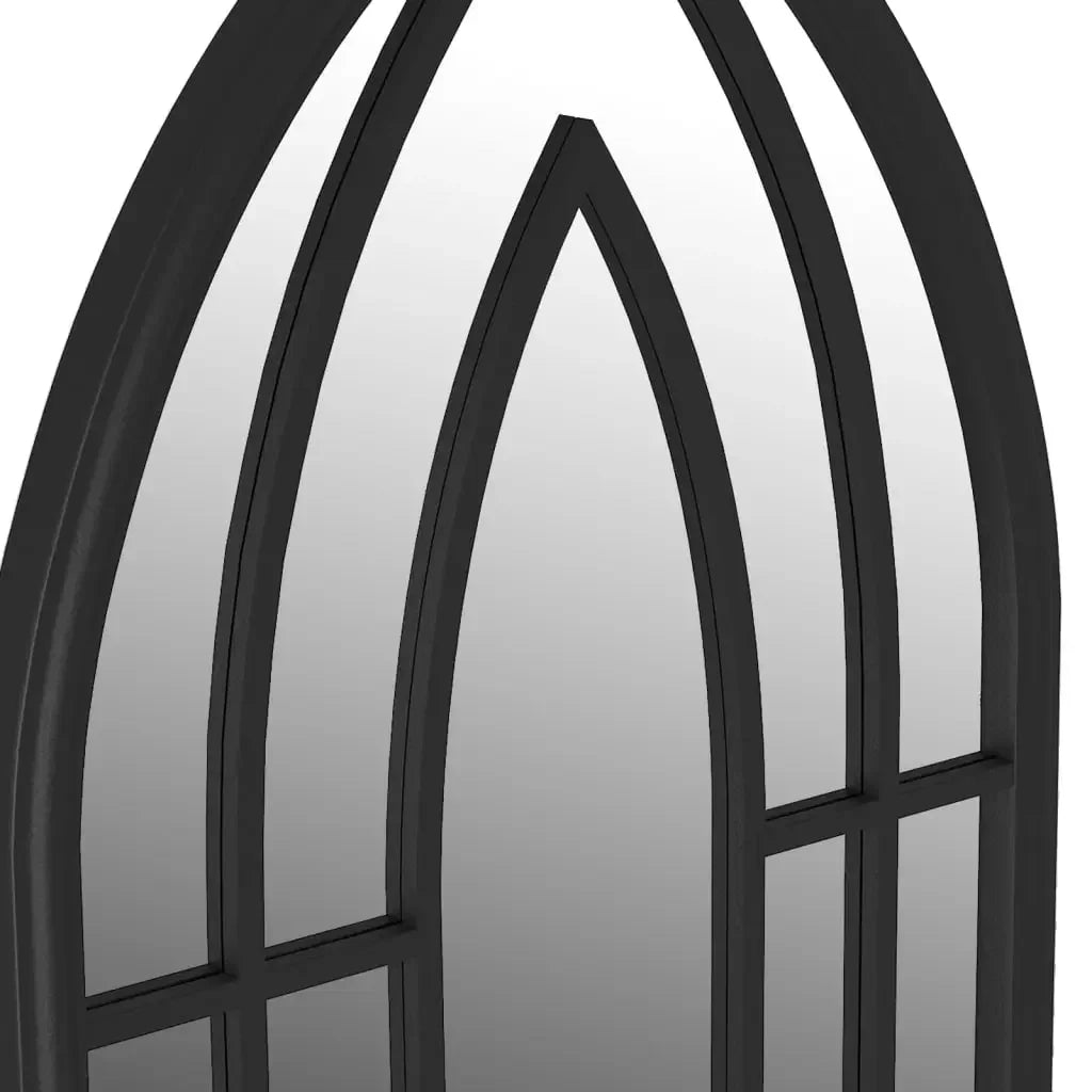 Signature Black Iron Wall Mirror 100 X 45 cm - view 5