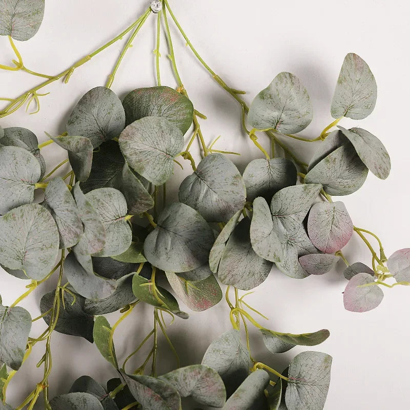 Wall decoration in eucalyptus leaves for indoor spaces - view 4