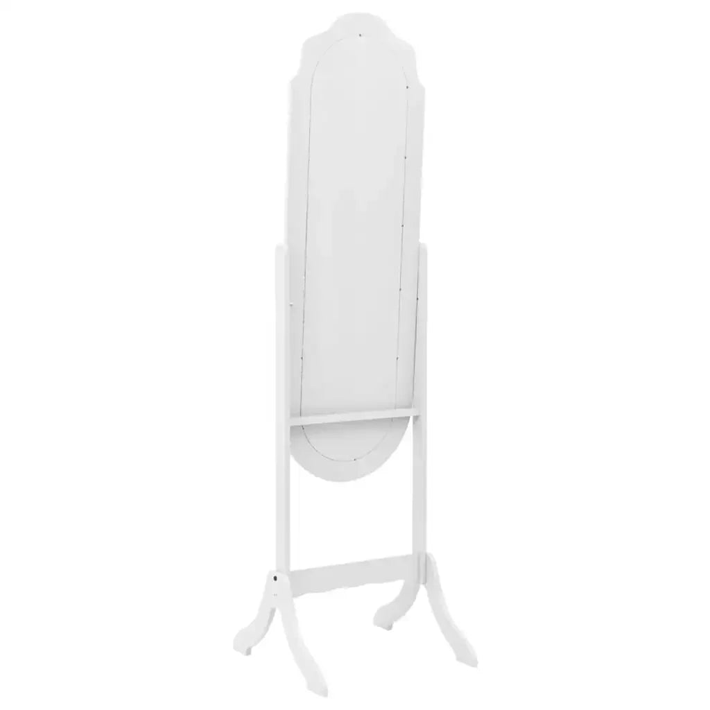 White floor mirror 45,5x47,5x160 cm wood engineering interior decoration wall Decker living room decoration - view 3