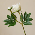 Artificial peony flower heads for decoration and DIY - White