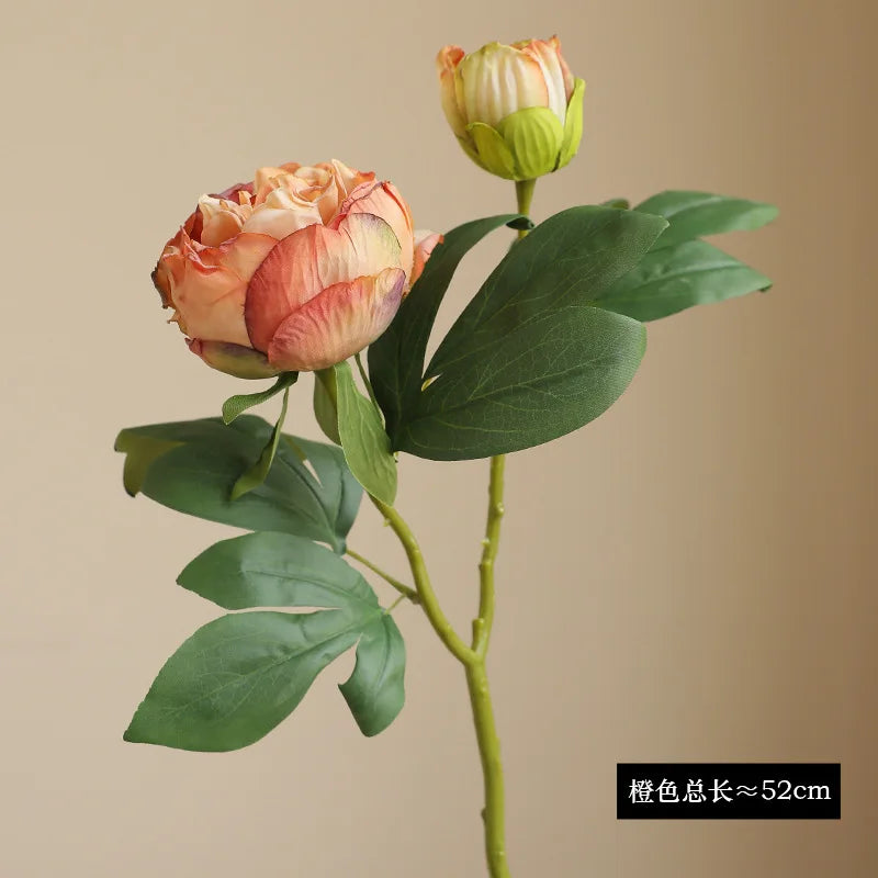 Large artificial silk peony flowers for wedding decoration