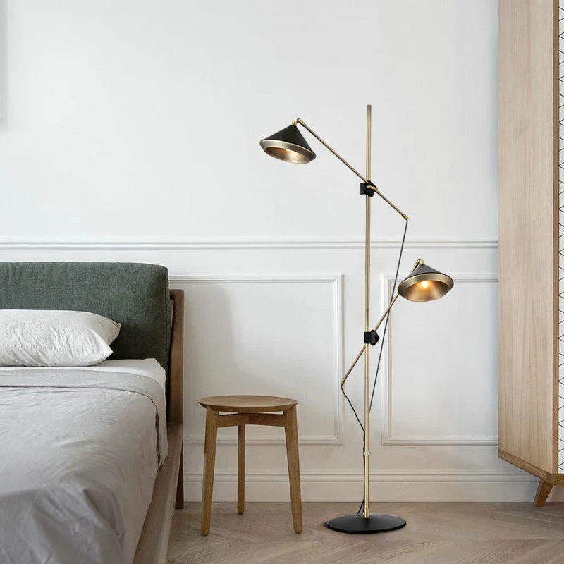Modern floor lamp with adjustable luxury design speaker - view 2