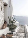 Modern Santorini Greece Landscape Poster, Design 19 - 60X80cm Unframed / 19
