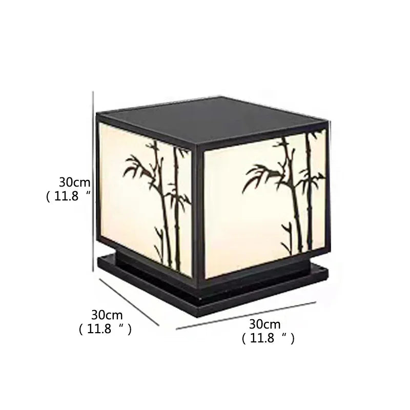 Dorian Vintage Square Waterproof Outdoor Floor Lamp - Electricity  L30cm