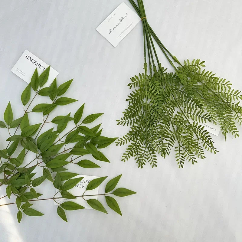 Bouquet of artificial bamboo leaves for floral decoration - view 3